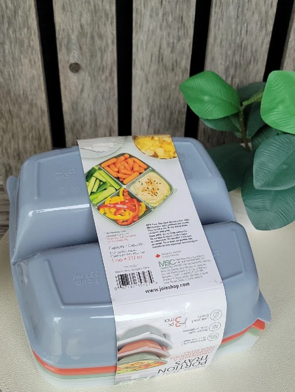 Joie Portion Trays 3 Pack- 4c Capacity